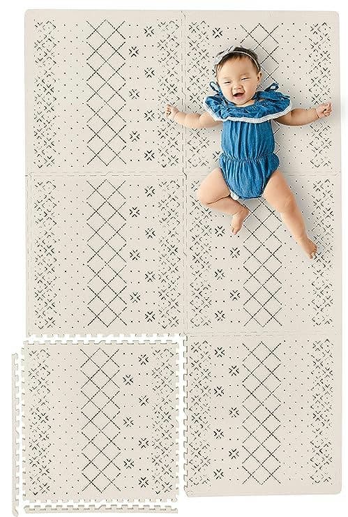 Yay Mats Stylish Extra Large Baby Play Mat. 6 ft x 4 ft.