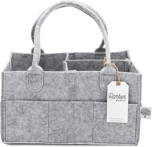 Nursery Storage Bin and Car Organizer for Diapers and Baby Wipes