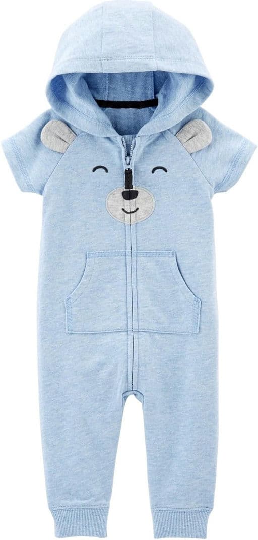 Carter's Baby Boys' Bear Hooded Jumpsuit