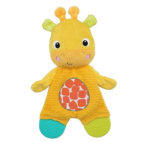 Snuggle & Teethe BPA-free Crinkle Teething Plush Baby Toy - Giraffe