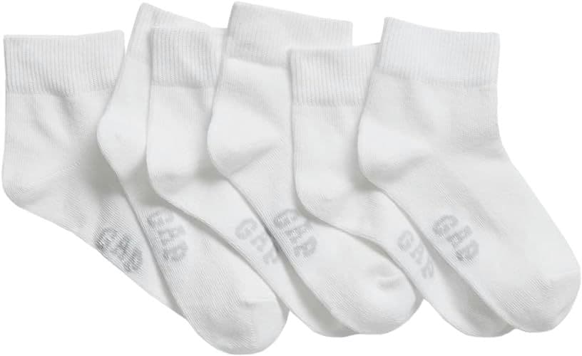GAP Kids' 3-Pack Quarter Crew Socks