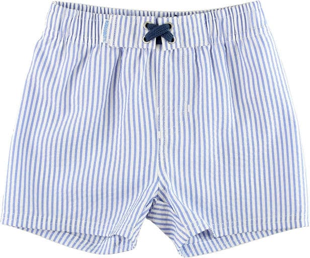 Periwinkle Blue Seersucker Swim Trunks