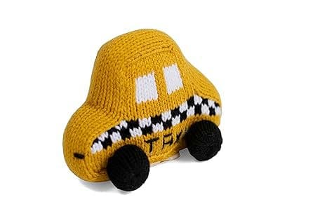 Organic Baby Toys - Newborn Rattles | Taxi
