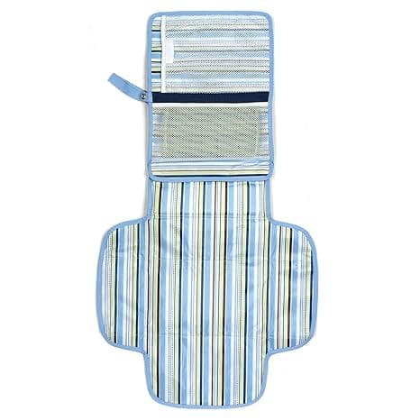 Munchkin Portable Diaper Changing Kit with Changing Pad and Wipes Case, Navy