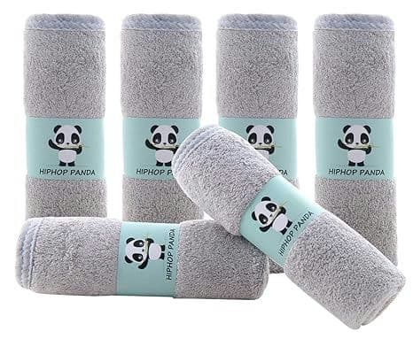 Baby Washcloths- Hypoallergenic (HIPHOP PANDA)