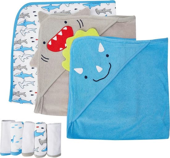 Unisex Babies' 8-Piece Towel and Washcloth