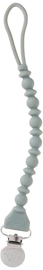 Itzy Ritzy Silicone Pacifier Clip; 100% Silicone Pacifier Strap with Clip