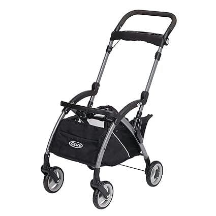 SnugRider Elite Car Seat Carrier, Lightweight Frame, Travel Stroller Accepts any Graco SnugRide Infant Car Seat, Black