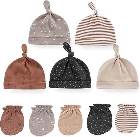Baby Hat and Mittens Set