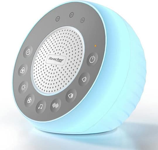 REACHER R2 White Noise Sound Machine for Baby Sleep and Nursery Night Light