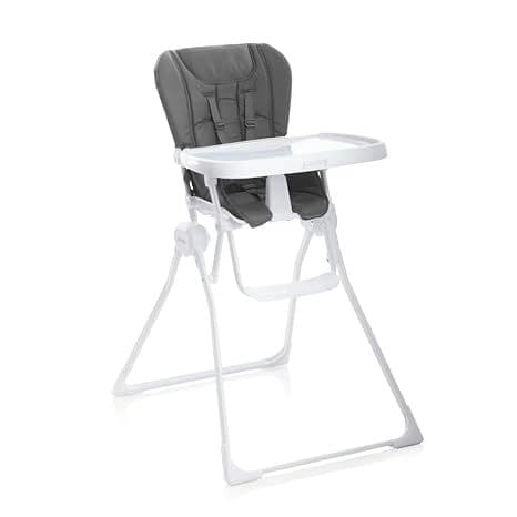 Joovy Nook High Chair Featuring Four-Position Adjustable Swing Open Tray, and Removable, Dishwasher-Safe Tray Insert for Easy Cleaning - Folds Down Flat for Easy Storage