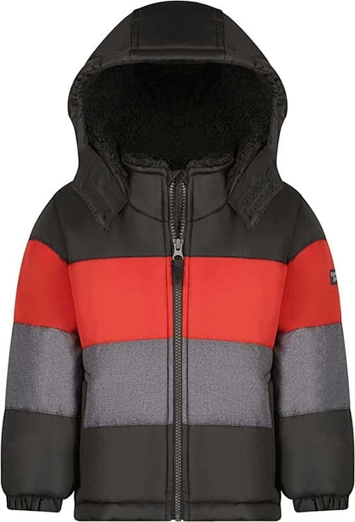 Osh Kosh boys Heavyweight Colorblock Puffer Coat