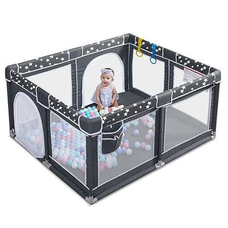 ANGELBLISS Baby Playpen, Large Baby Playard