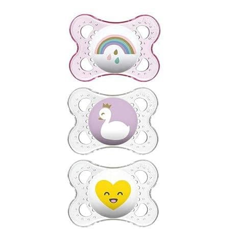MAM Clear 0-6 Month Pacifiers
