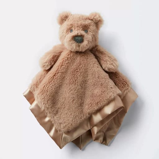Brown Bear Small Security Blanket