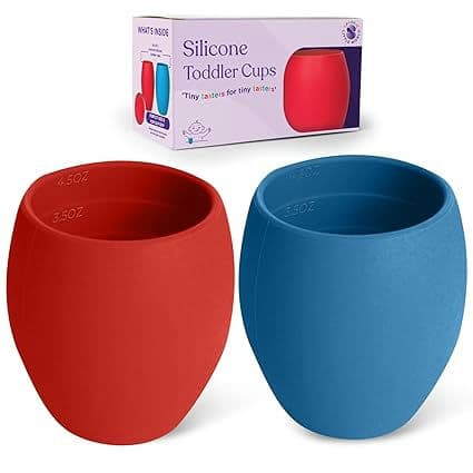 Sperric Silicone Mini Cups For Toddlers Baby Drinking Training Cup