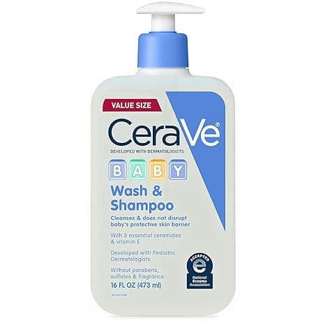 CeraVe Baby Wash & Shampoo | 2-in-1 Tear-Free for Skin Hair
