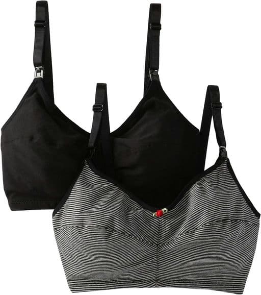 Leading Lady Women's Nursing Bra Wireless Cotton (2-Pack)