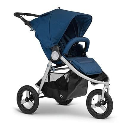 Indie All-Terrain Stroller | Lightweight | Eco-Friendly | Infant Ready Adjustable Seat | Easy, Compact Fold | All-Wheel Suspension (Indie Single 2022, Maritime)