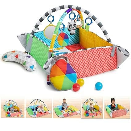 Baby Einstein Patch's Playspace Activity Play Mat & Ball Pit Gym with Music, Age Newborn+