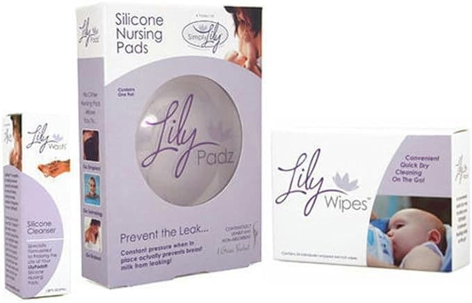 LilyPadz Reusable Silicone Nursing Pads Starter Kit Single Pair Regular Size