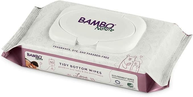 Bambo Nature Tidy Bottoms Eco-Friendly Baby Wipes, 50 Count