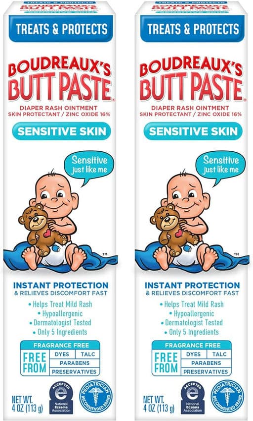 Paste for Sensitive Skin Diaper Rash Cream
