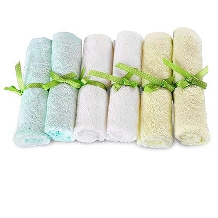 Brooklyn Bamboo Washcloths for Baby/Toddler Organic Cotton
