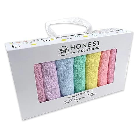 HonestBaby Organic Cotton Baby-Terry Wash Cloths