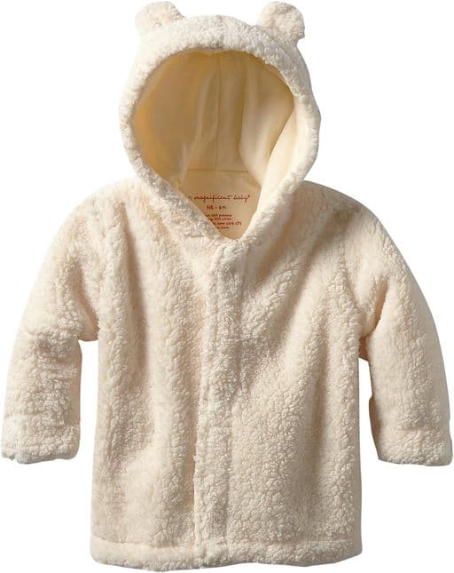 Magnificent Baby Baby Magnetic Smart Little Bear Fleece Hooded Jacket