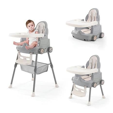 High Chairs for Babies and Toddlers, Portable 3 in 1 High Chair