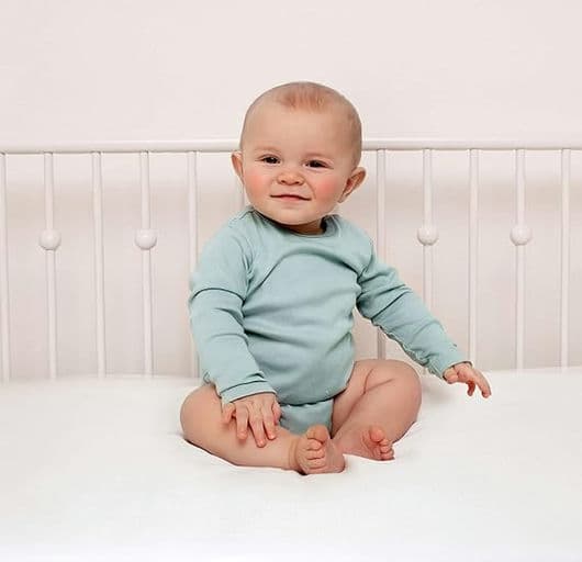 PURE BAMBOO - Crib Fitted Sheet (52"x28"x6") for Girls and Boys - Genuine 100% Organic Bamboo Viscose, Luxuriously Soft, Ultimate Cooling, Fits Standard Size Crib Mattress (Sand