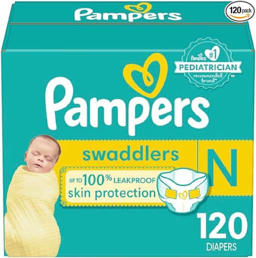 Pampers Swaddlers Diapers Newborn - Size 0