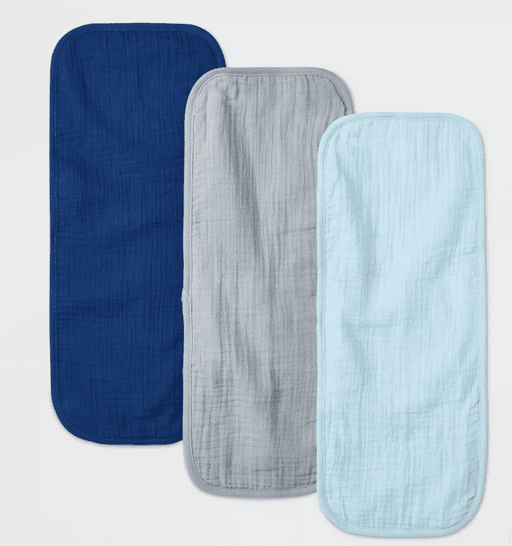 Baby 3pk Basic Muslin Burp Cloth