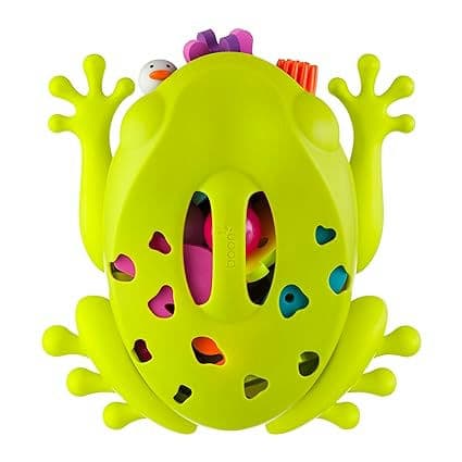 Boon FROG POD Mini Scoop Toddler Bath Tub Wall Toy Storage and Drain Organizer