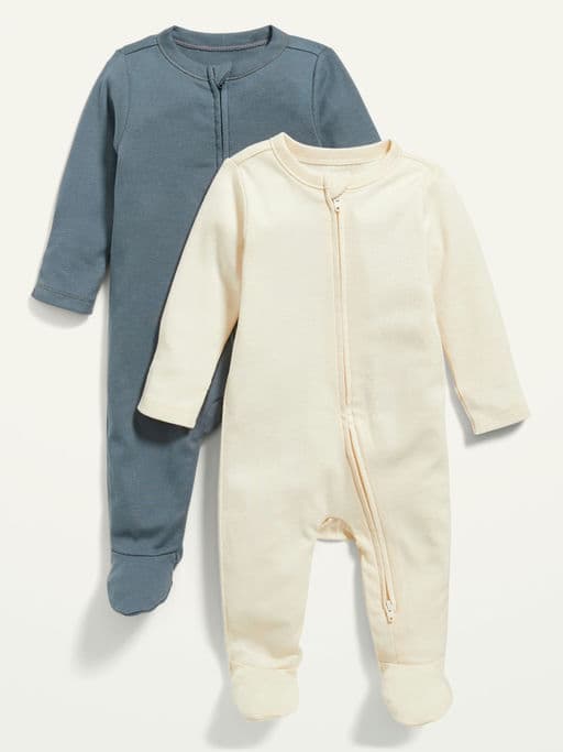Unisex Sleep & Play One-Piece 2-Pack for Baby, Pajamas (Old Navy)