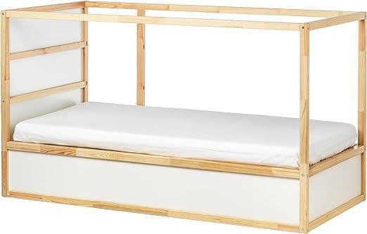 IKEA KURA Reversible Bed, White/Pine