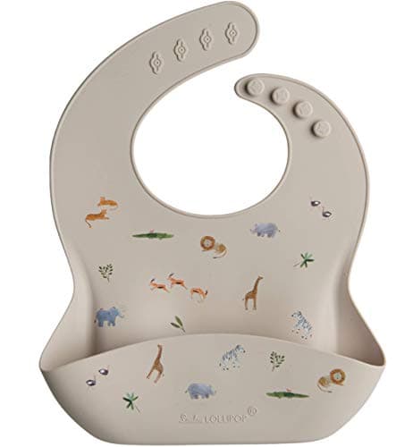 Loulou Lollipop Soft, Waterproof Silicone Feeding Bib