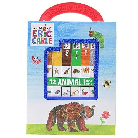 World of Eric Carle, My First Library Animal Board Book Block 12-Book Set