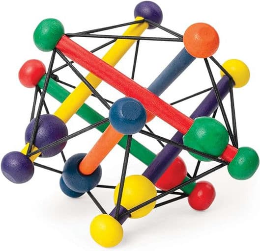 Manhattan Toy Skwish Classic Rattle and Teether Grasping Activity Toy