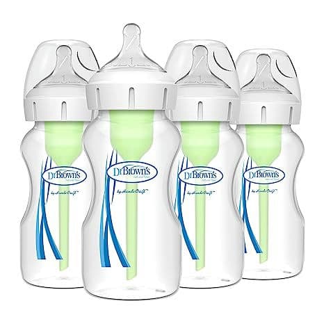 Dr. Brown's Natural Flow Anti-Colic Options+ Wide-Neck Baby Bottles