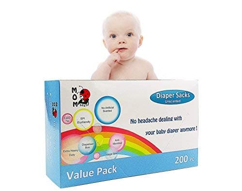 MOM EASY 200 Count Baby Trash Bags