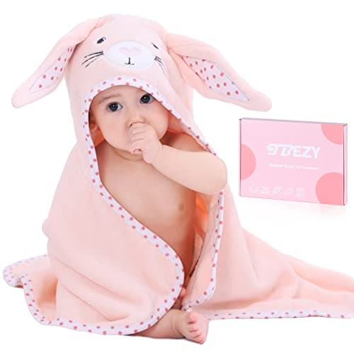 TBEZY Baby Hooded Towel with Unique Animal Design