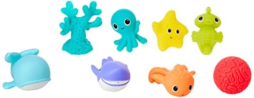 Infantino Aquarium Bath Squirters, 8 Piece Set