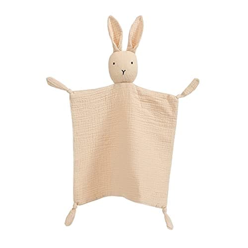 Organic Cotton Muslin Soft Lovie Bunny Blanket