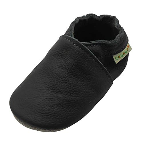 SAYOYO Baby Soft Sole Prewalkers, Leather Infant Shoes