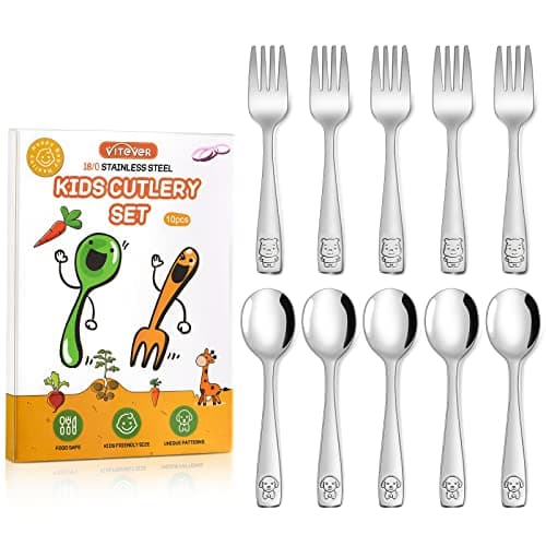VITEVER 10-Piece Toddler Utensils