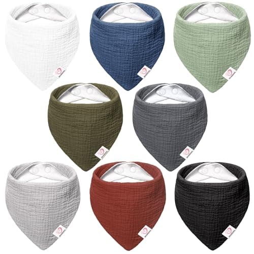 Bearmoss Muslin Baby Bibs