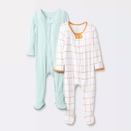 Baby Boys' 2pk Solid Modal Blend Sleep N' Play