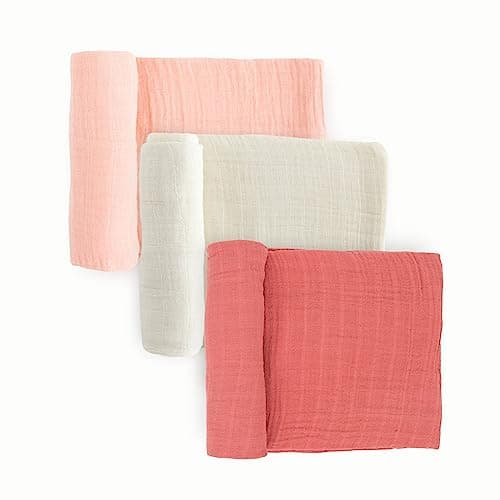 Little Unicorn Cotton Muslin Swaddle Blanket 3 Pack